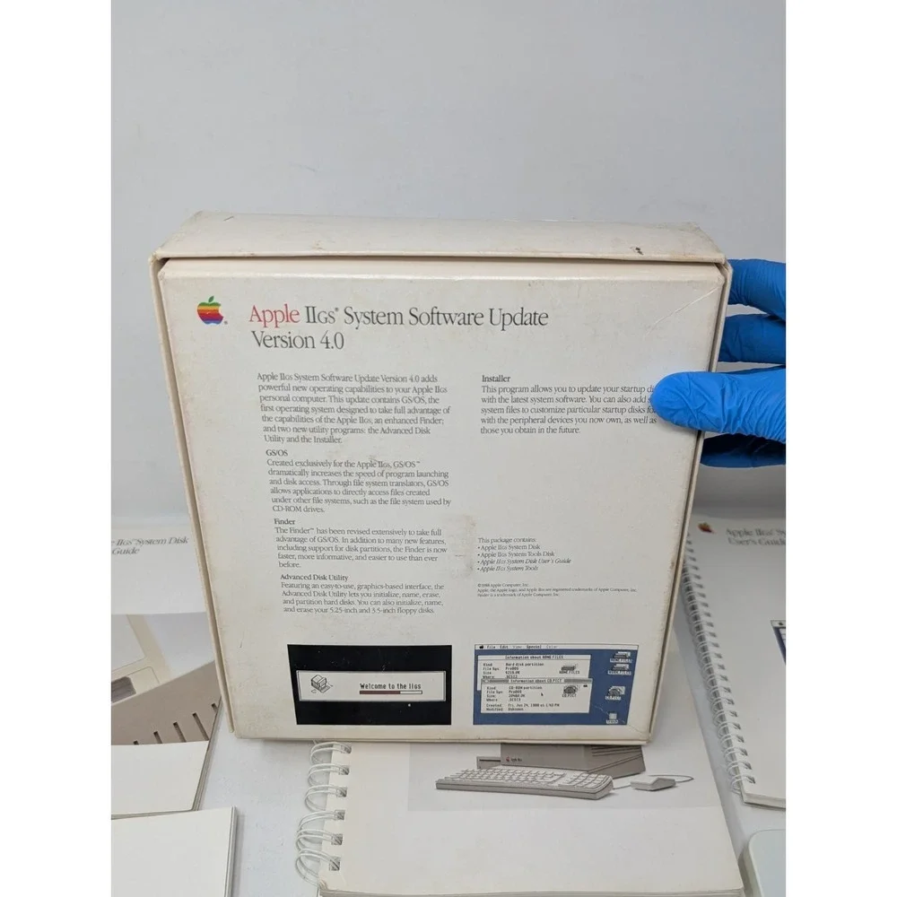 Apple Iigs System Computer‎ Software Update Version 4.0 Complete Big Box VTG